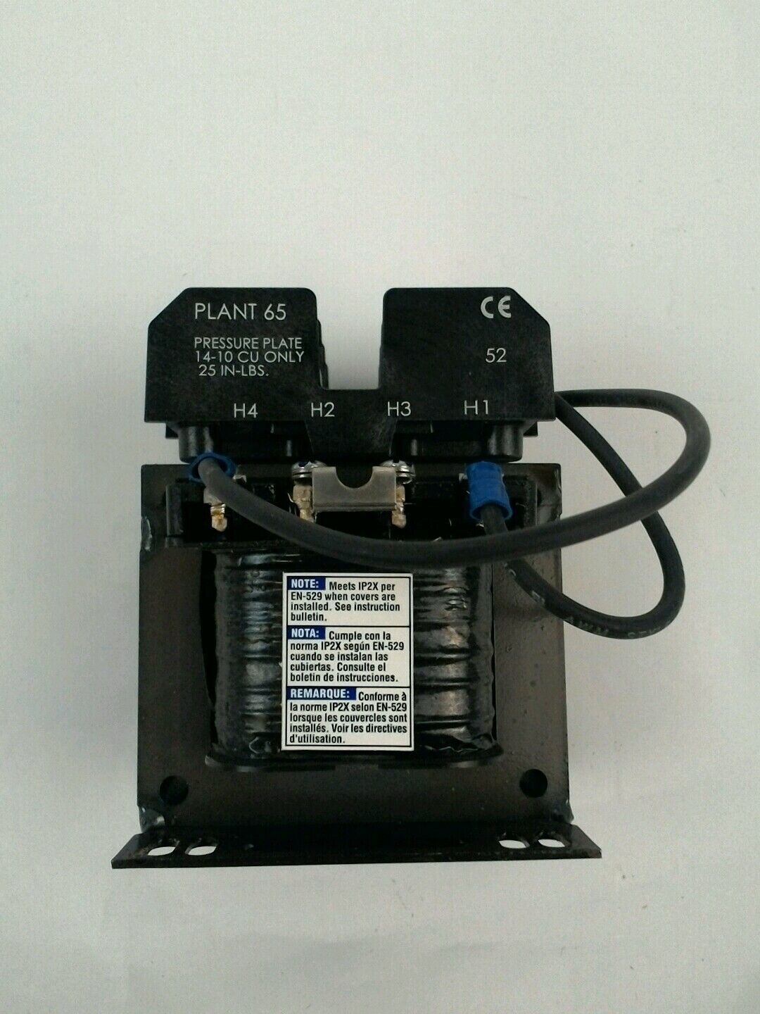 SQUARE D TRANSFORMER 9070TF100D1 W\QUICK CONNECT TERMINAL 600V 300VA 30A LR21455