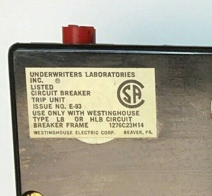 WESTINGHOUSE TRIP UNIT 300A USE WITH LB-KB BREAKER