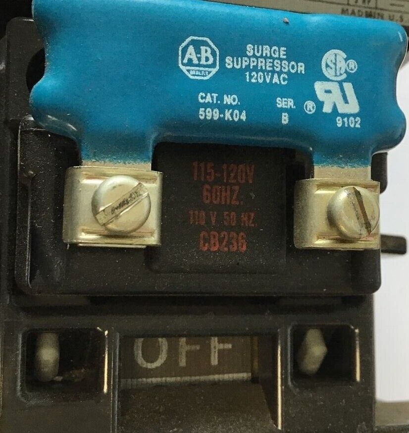 ALLEN BRADLEY 509-BOD STARTER SER.B SIZE 1 115-120V CB236 W/ W17 HEATER