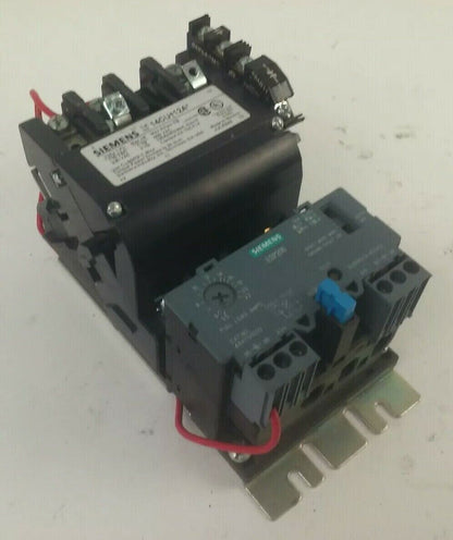 SIEMENS 14CU+12A STARTER SIZE 0 3PH 600V 18A 2HP 120V COIL 14CU12A W/ 48ATD1S00