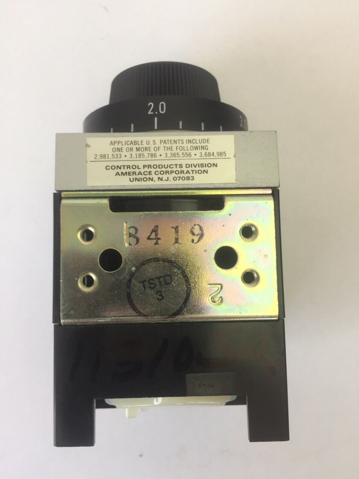 AGASTAT E7012PB002 TIME DELAY RELAY 125VDC 0.5-5 SECONDS