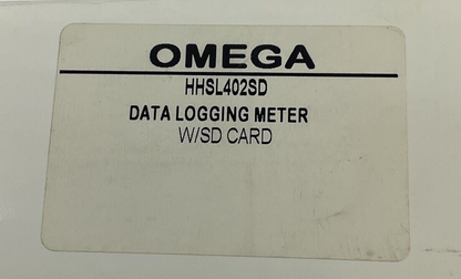 OMEGA HHSL402SD DATA LOGGING METER W/SD CARD SOUND LEVEL METER