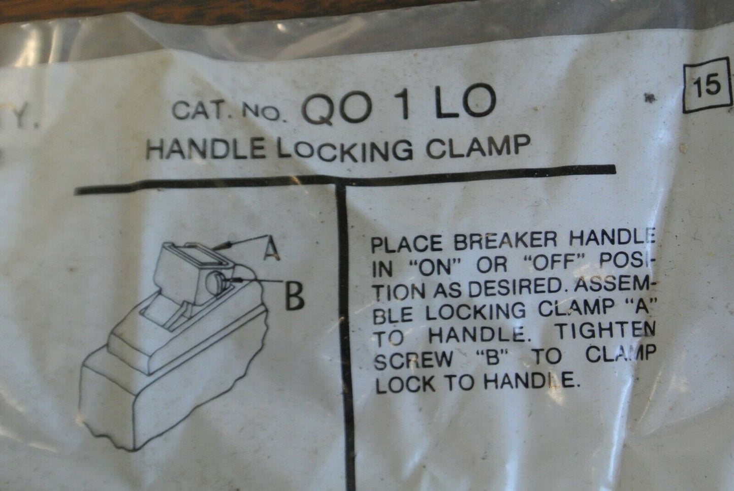 LOT of 3 / SQUARE D QO1LO HANDLE LOCKING CLAMP   NEW SURPLUS