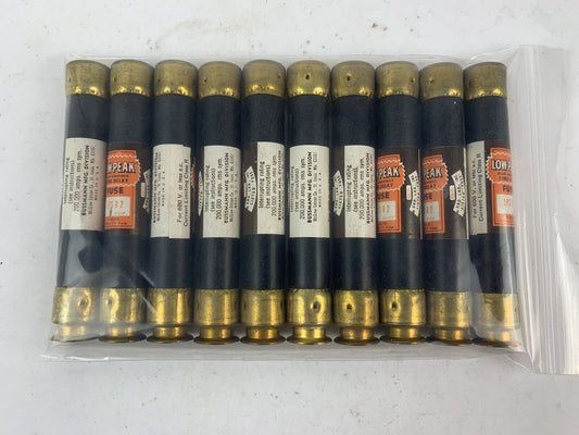 Bussmann Low-Peak Dual-Element Time-Delay LPS-R2 2A 600V Fuse "Lot of 10"