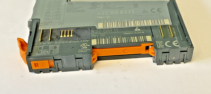 B&R X20 D0 6322 DIGITAL OUTPUT PLC REV.IO / X20 BM 11 REV. G0 BASE