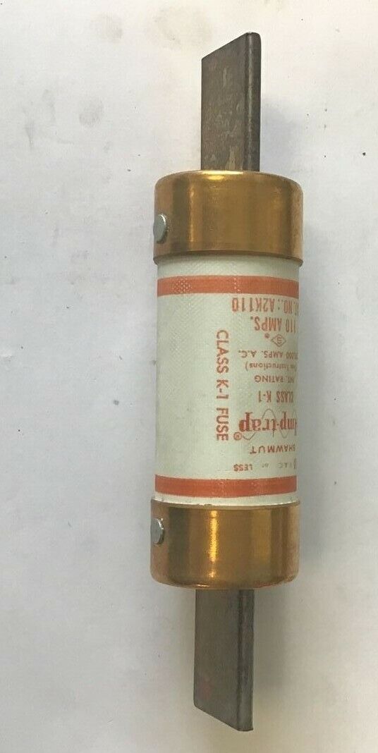 GOULD SHAWMUT A2K110 FUSE CLASS K1 AMP TRAP 110A 250VAC