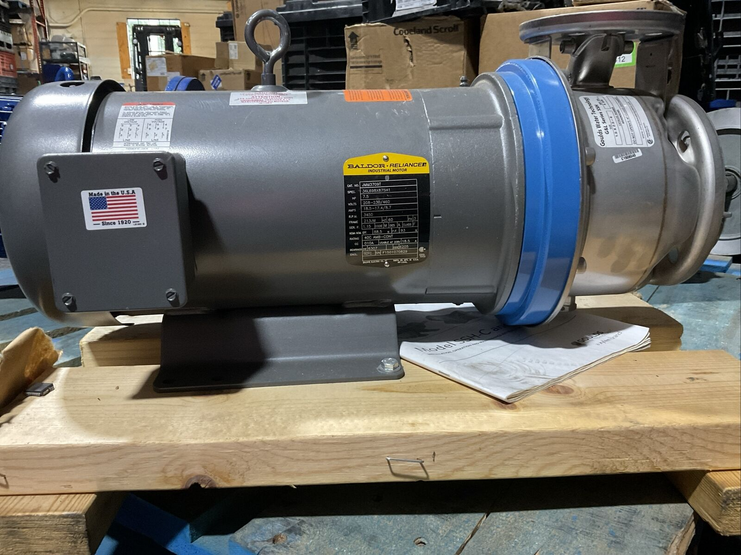 GOULDS WATER TECH G&L SERIES SSH 4SH2K52B5 JMM3709T 7.5HP 208-230/460V 3450RPM