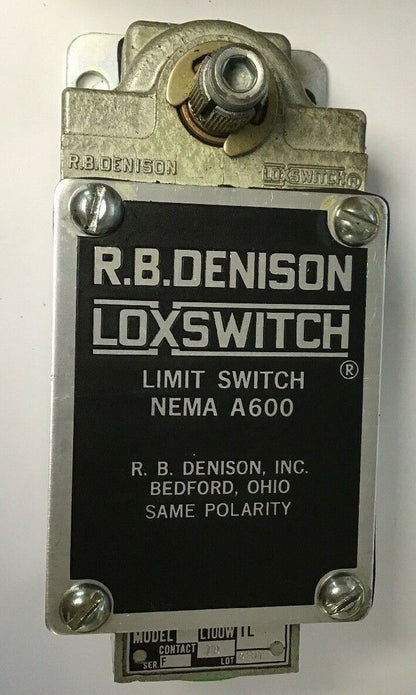 GOULD R.B.DENISON LIMIT SWITCH L100WTL-2M CONTACT 14