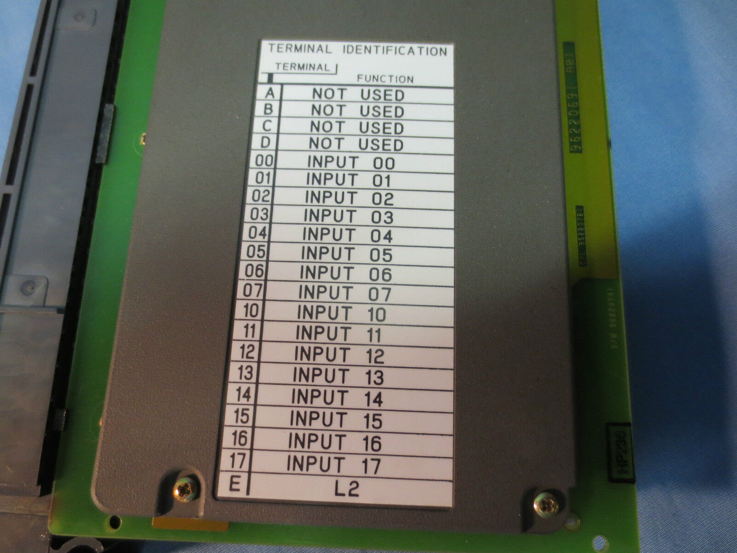 ALLEN-BRADLEY 1771-IAD D, 120V AC/DC INPUT MODULE, Ser. D, Rev. B02