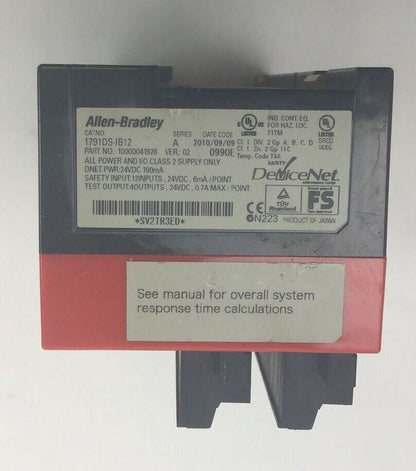 ALLEN BRADLEY 1791DS-IB12 COMPACT BLOCK 12INPUT 24VDC SER.A VER.02