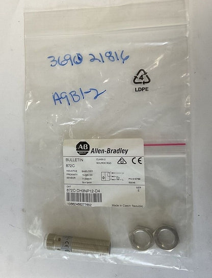 ALLEN BRADLEY 872C-DH3NP12-D4 INDUCTIVE PROXIMITY SENSOR 30VDC SER.E