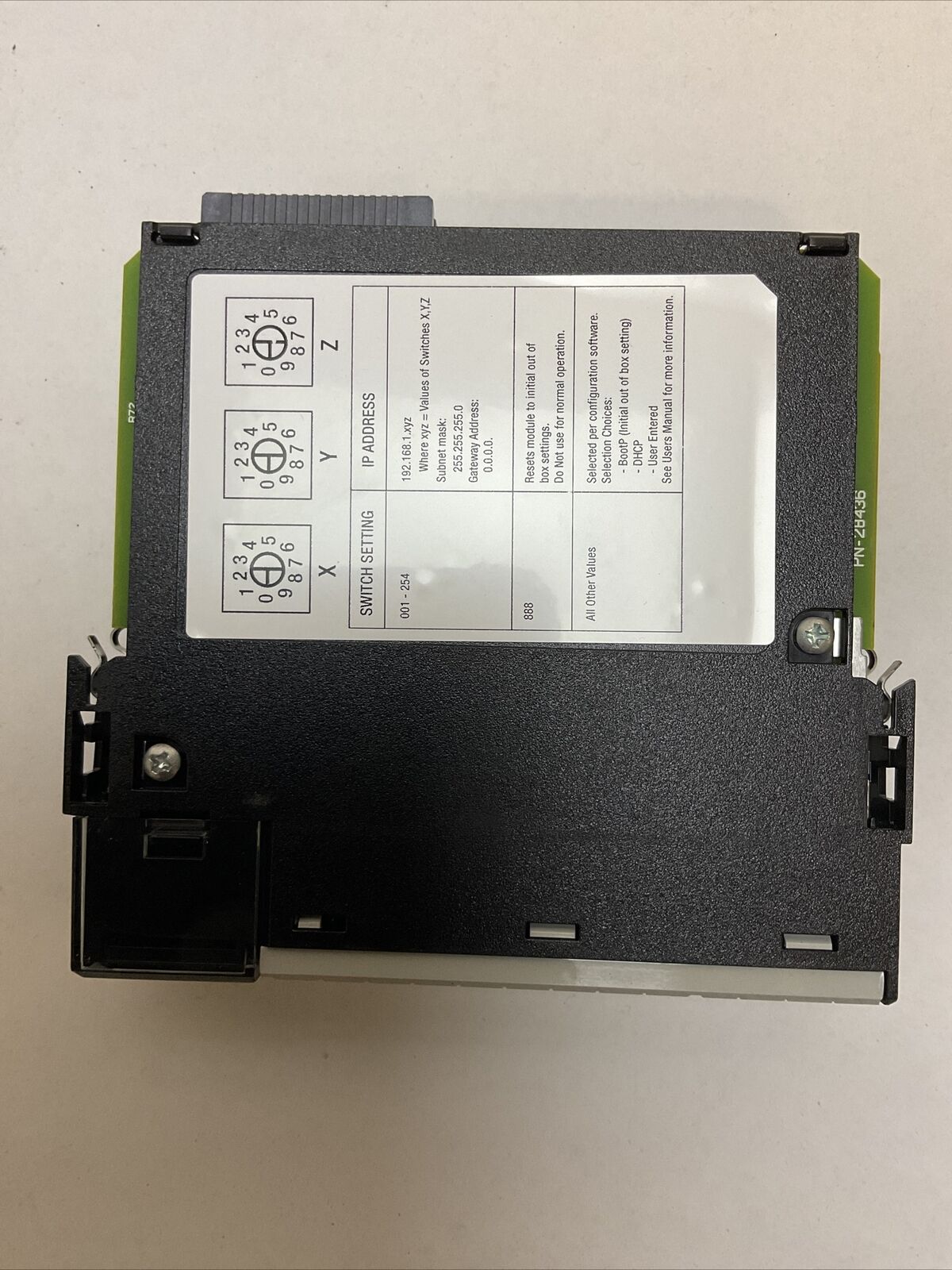 ALLEN BRADLEY 1756-EN2T SER C FW 4.003 CLX HI-CAP ENET/IP MODULE TP 3mA@1.2VDC
