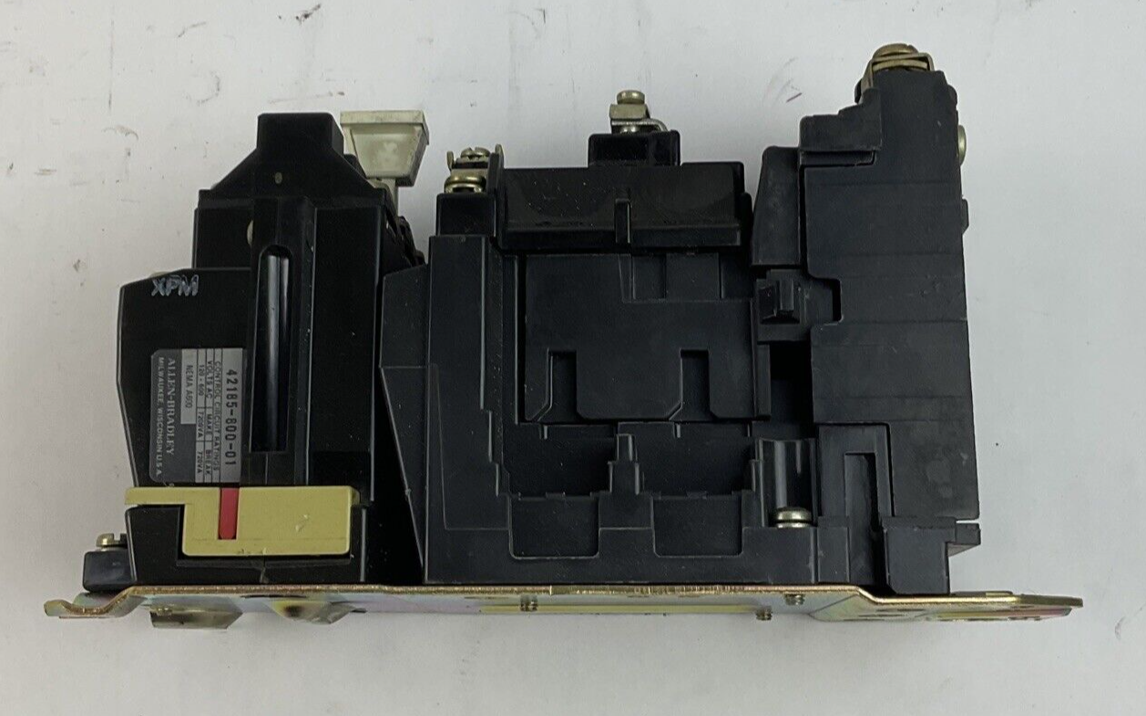 ALLEN BRADLEY 509-A0D STARTER SER.B W/CB236 COIL & AUX. CONTACT 595-A(2)