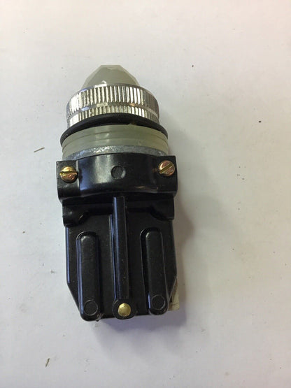 GENERAL ELECTRIC CR104C222 OILTIGHT INDICATOR LIGHT WHITE 115V AC/DC