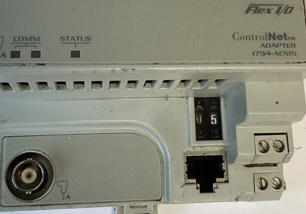 ALLEN BRADLEY 1794-ACN15 CONTROL NET ADAPTER SER.B REV.A01 F/W REV.A 24VDC
