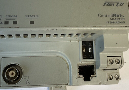 ALLEN BRADLEY 1794-ACN15 CONTROL NET ADAPTER SER.B REV.A01 F/W REV.A 24VDC