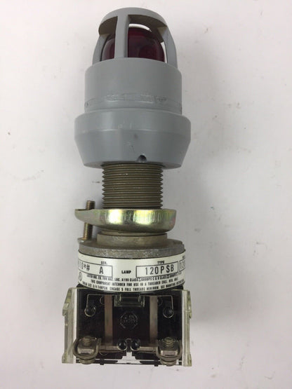 ALLEN BRADLEY 800H-QPB10 PUSH BUTTON SER A 120 VOLT 3.0 WATTS