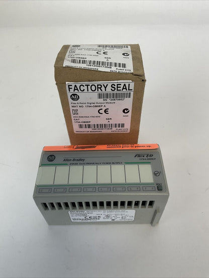ALLEN BRADLEY 1794-OB8EP SER A FLEX 8 POINT DIGITAL OUTPUT MODULE