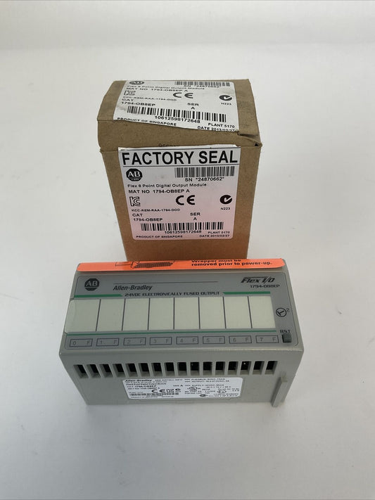 ALLEN BRADLEY 1794-OB8EP SER A FLEX 8 POINT DIGITAL OUTPUT MODULE