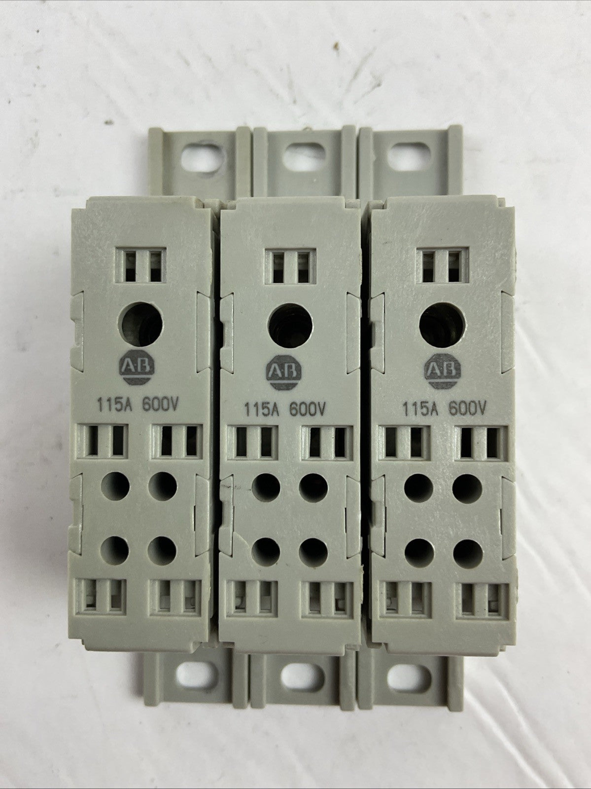 ALLEN BRADLEY 1492-PDME1141 POWER BLOCK 115A 600V (LOT OF 3)