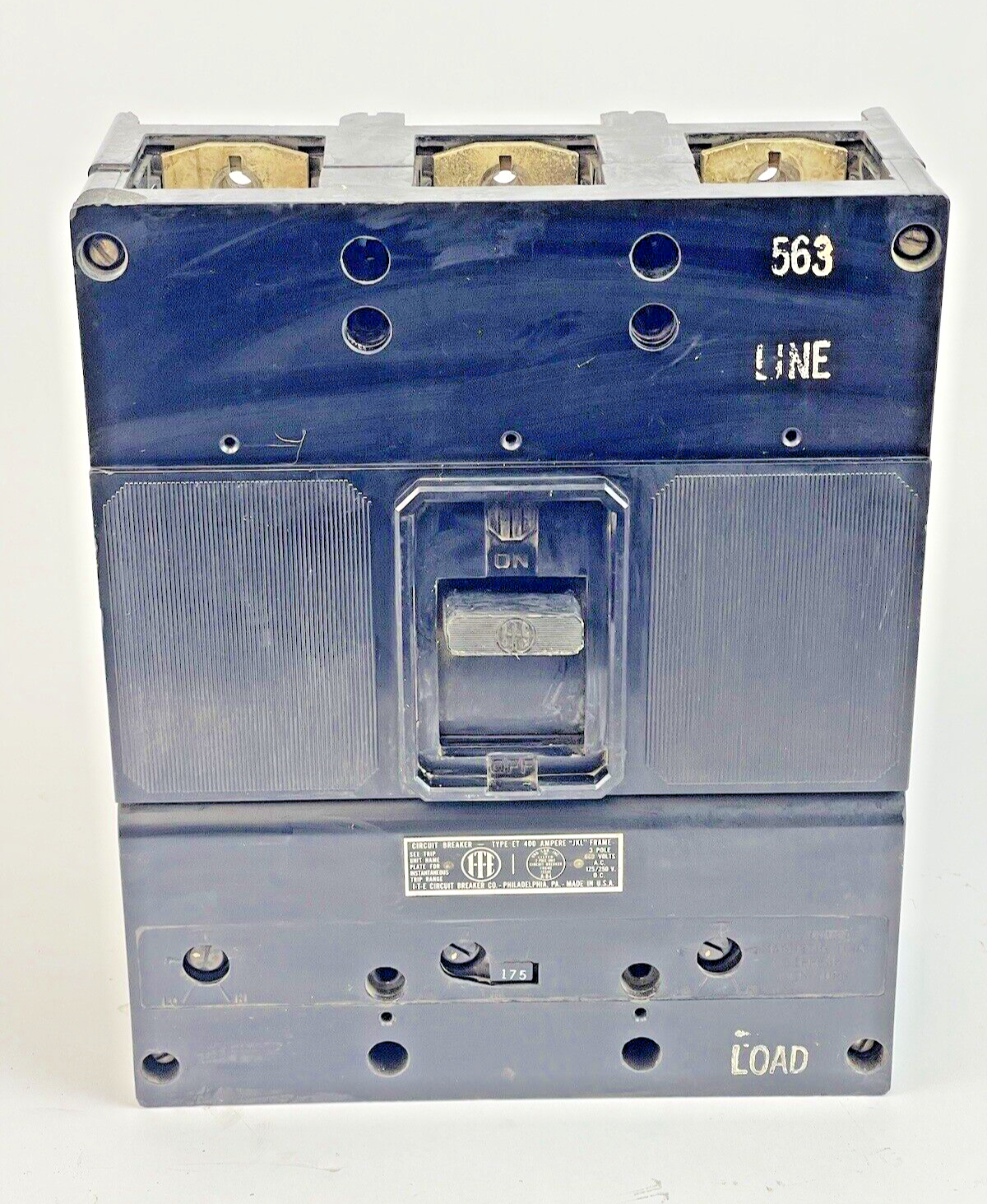ITE - ET 400 - ET 5745 - CIRCUIT BREAKER - 400 A, 600 VAC, 3 POLE W/ 175 A PLUG
