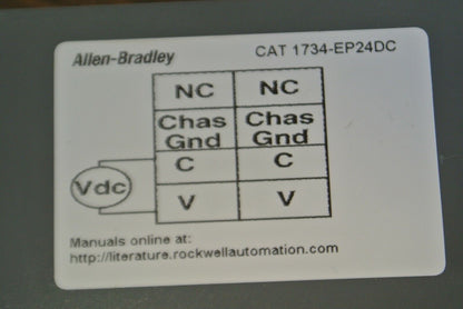 ALLEN-BRADLEY 1734-EP24DC EXPANSION POWER SUPPLY MODULE + 1734-RTB TERM BLK