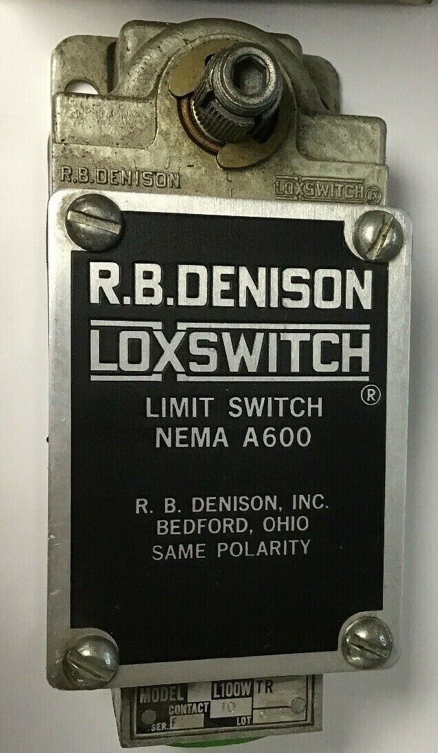 GOULD R.B.DENISON LIMIT SWITCH L100WTR-2M CONTACT 10