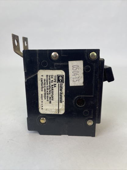 CUTLER HAMMER / WESTINGHOUSE BAB2050HV CIRCUIT BREAKER 50AMP 2POLE 240VAC