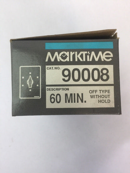 MARKTIME 90008 WALL BOX TIME SWITCH 60 MIN OFF TYPE WITHOUT HOLD 22A 125VAC 1HP
