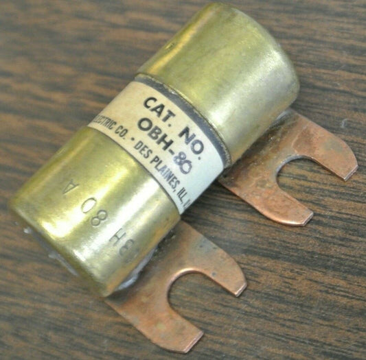 ECONOMY / FPE OBH-80 BOLT-ON FUSE / 80A / 32VDC / NEW SURPLUS