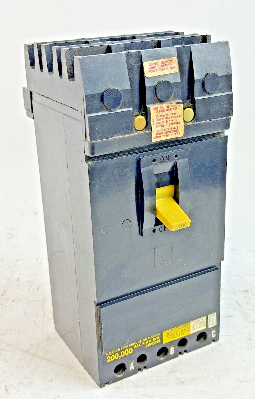 SQUARE D - IFB34020 - I-LINE MOLDED CASE CIRCUIT BREAKER - 20 AMP/3 POLE/480 VAC