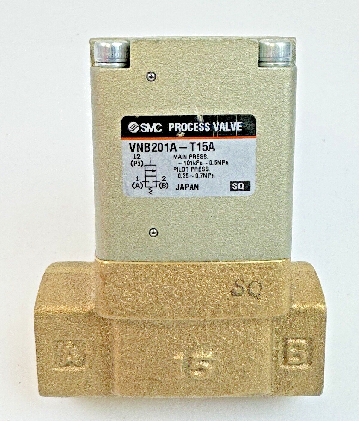 SMC - VNB201A-T15A - PROCESS VALVE - VNA/B/C/D 2-WAY MEDIA VALVE