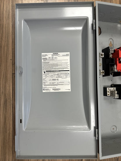 SIEMENS GF224N TYPE VB II 200A 240VAC 3PH 60HP 240VDC 40HP TYPE 1 FUSIBLE