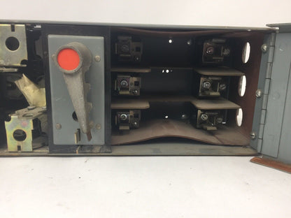 ZINSCO QSFT353B TWIN PANELBOARD FUSIBLE 30AMP 600VAC 3 POLE 7 1/8 HP