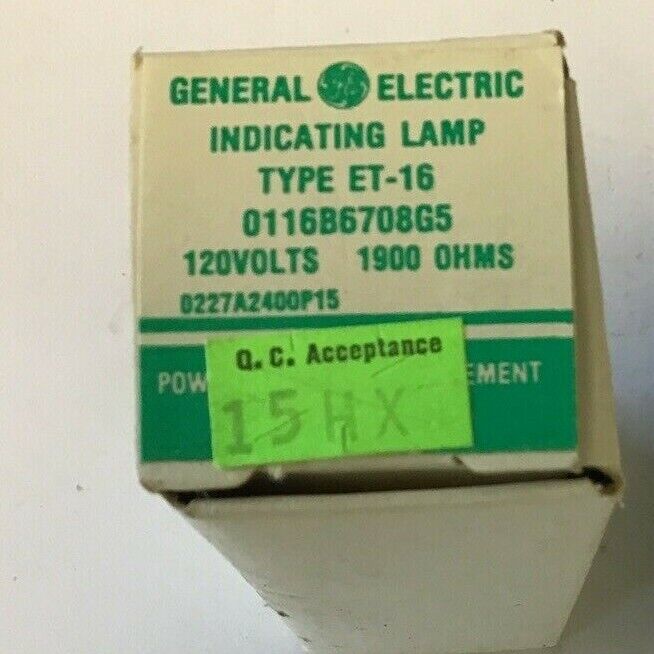 GENERAL ELECTRIC 227A240051 W/O COLORED CAP INDICATOR LIGHT***LOTOF3***