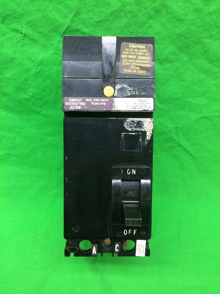 SQUARE D 20AMP 600V MOLDED CASE CIRCUIT BREAKER FA22020AC