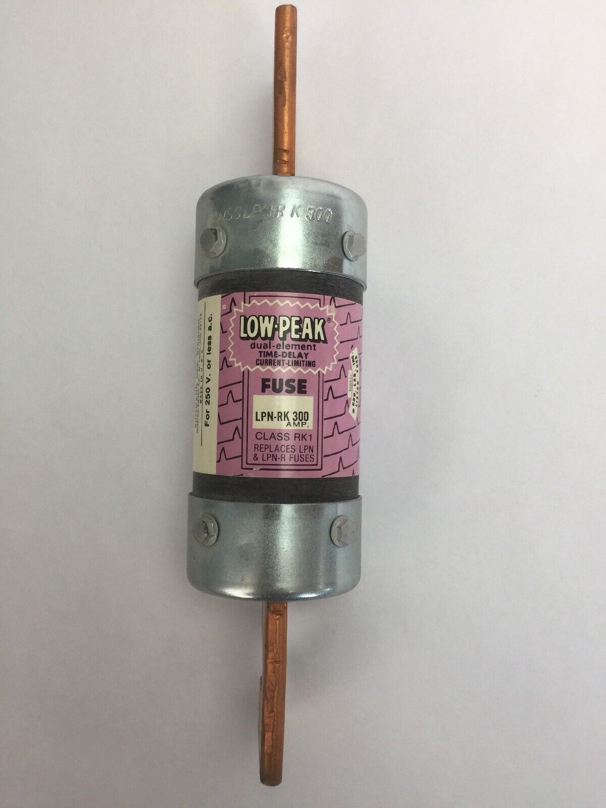 BUSSMAN LPN-RK 300 LOW PEAK DUAL ELEMENT TIME DELAY CURRENT LIMITING (LOT OF 3)