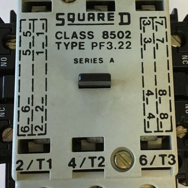 SQUARE D CLASS 8502 TYPE PF3.22 63A 600VAC 40HP 3PHASE