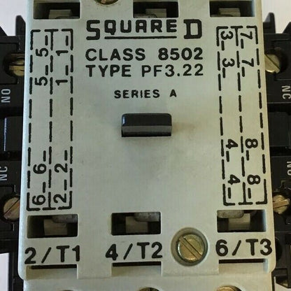 SQUARE D CLASS 8502 TYPE PF3.22 63A 600VAC 40HP 3PHASE