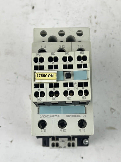 SIEMENS 3RT1036-3BB40 - CONTACTOR - W/ 3RH1921-2HA22 AUX BLOCK AND 3RT1926-1BB00