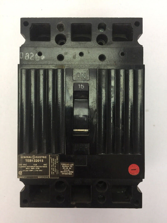 GE TEB132015 CIRCUIT BREAKER 15A 240VAC 3 POLE