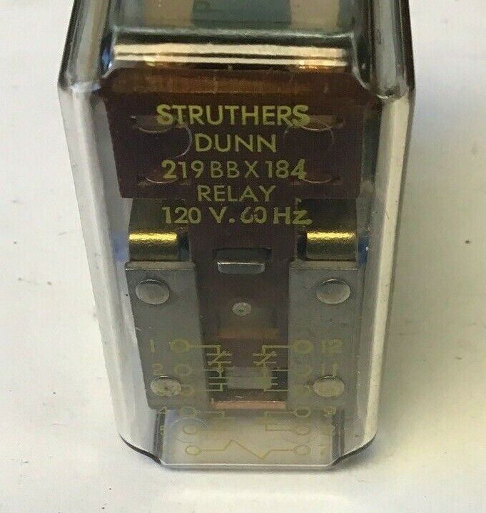 STRUTHERS-DUNN 219BBX184 RELAY 120V 60HZ