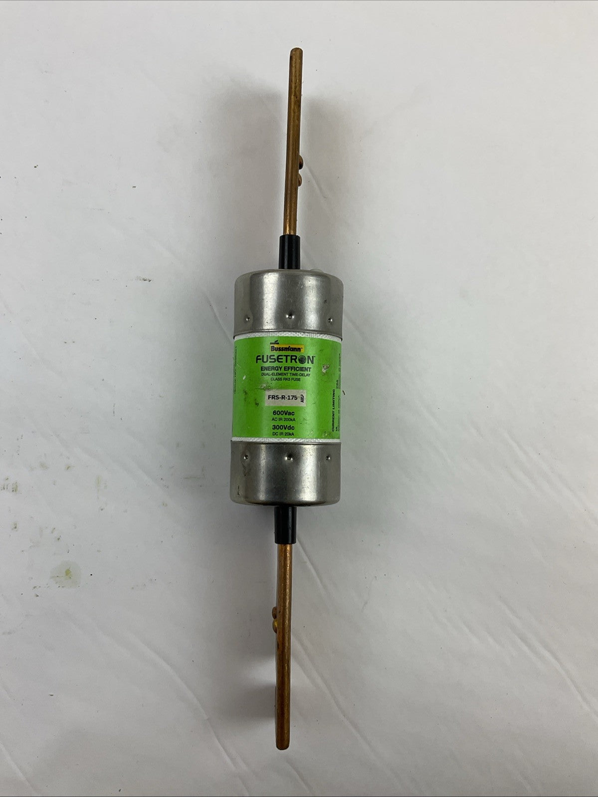 BUSSMANN FRS-R-175 600VAC 300VDC 175AMP CLASS RK5 FUSE DUAL-ELEMENT TIME-DELAY