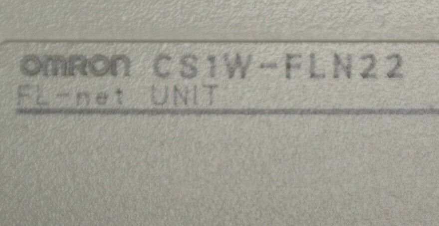 OMRON CS1W-FLN22 / FL-NET UNIT / ETHERNET MODULE / FOR PARTS