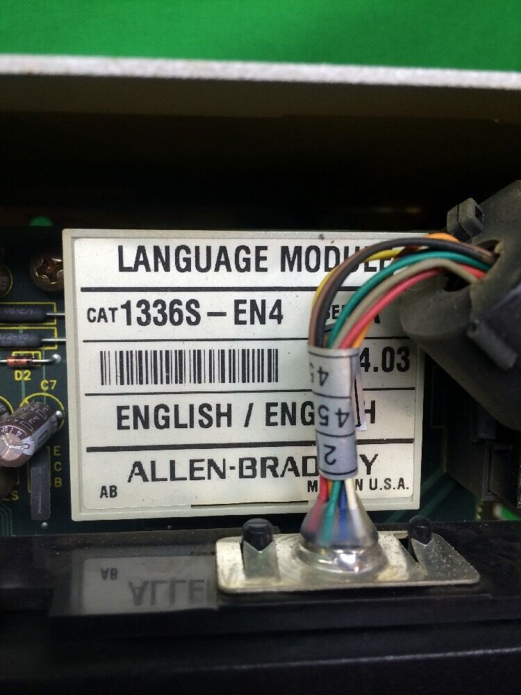 ALLEN BRADLEY 1336S-BRF05-AA-EN4-HA2-L5E, Ser. D PROGRAMMING TERMINAL,1201- HA2