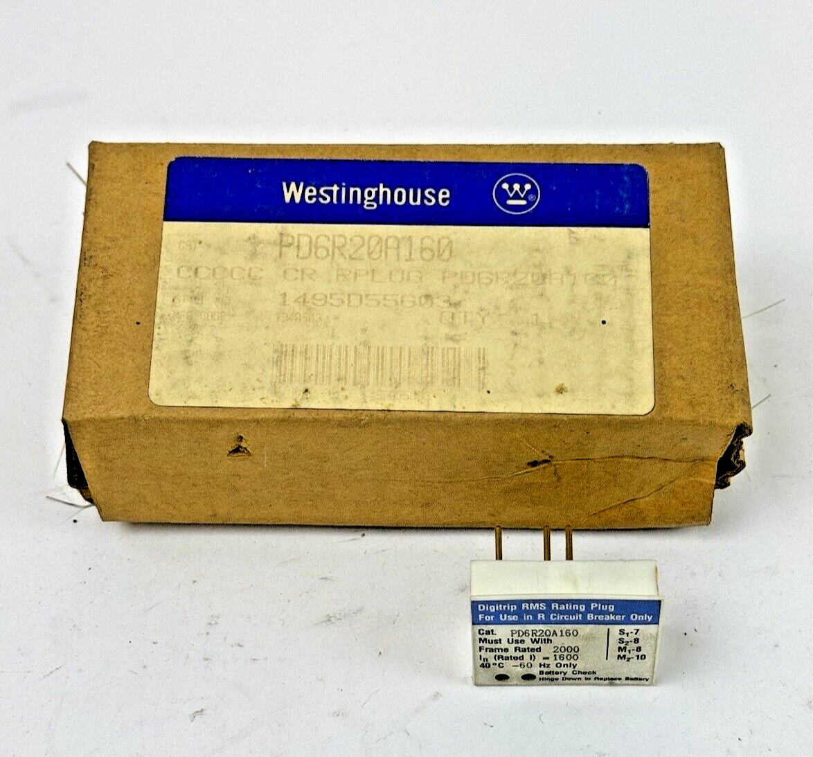 WESTINGHOUSE / CUTLER-HAMMER - PD6R20A160 -  DIGITRIP RMS RATING PLUG - 1600 AMP