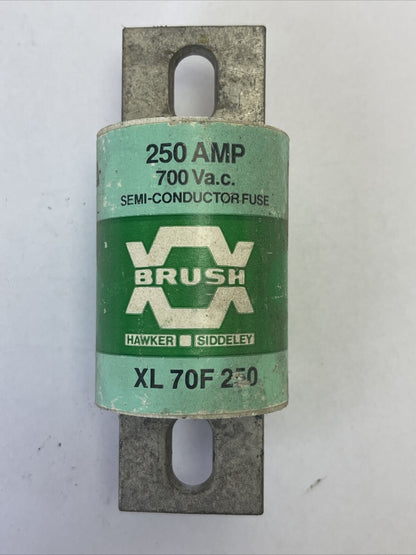 BRUSH XL70F250 SEMI-CONDUCTOR FUSE 250AMP 700VAC TYPE XL