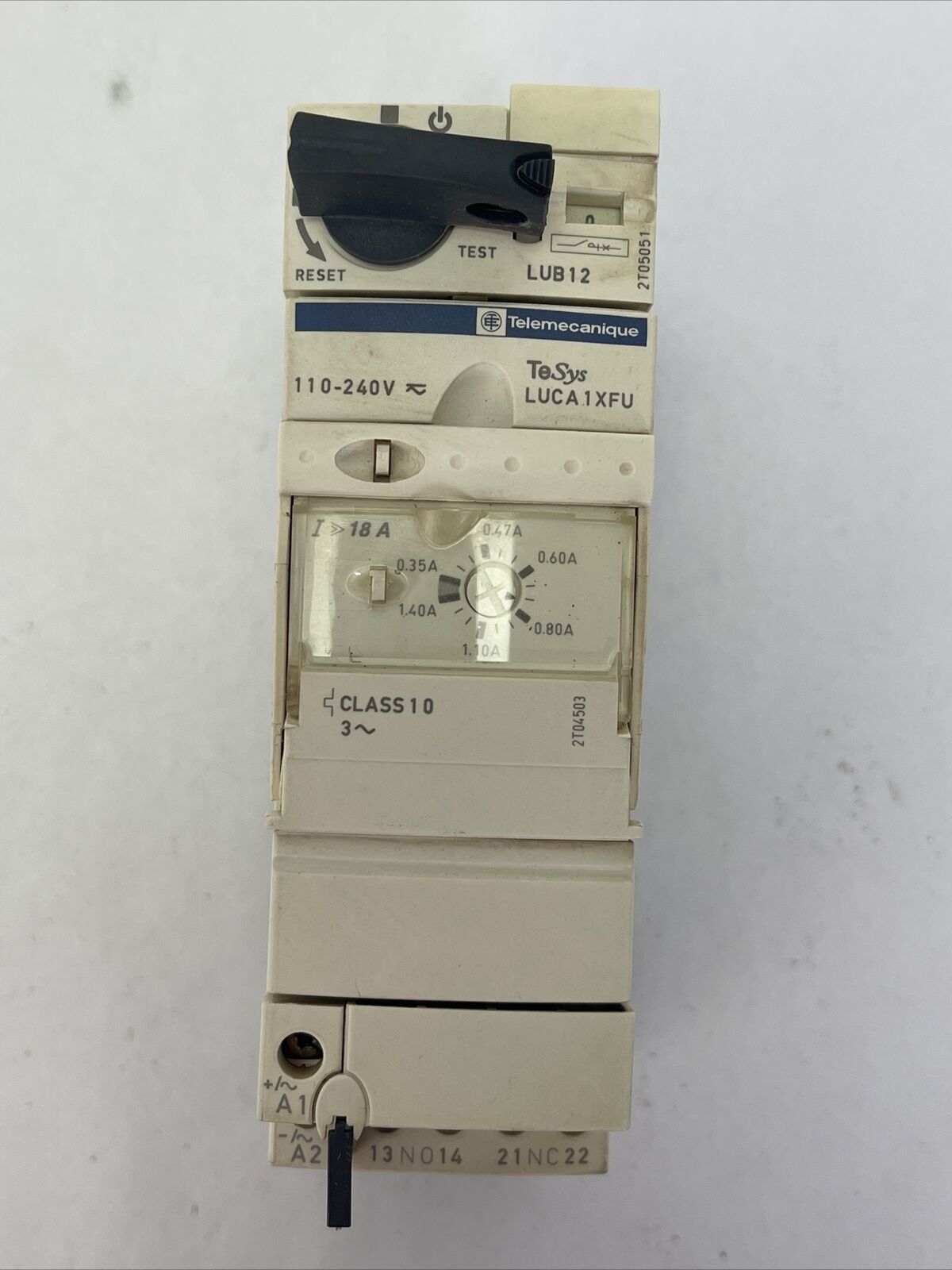 TELEMECANIQUE LUB12 MOTOR STARTER TESYS LUCA1XFU 110-240V CLASS10 0.35-1.4A
