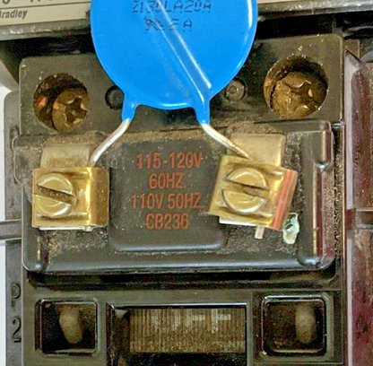ALLEN BRADLEY 509-A0D-A2D SER. B STARTER 592-A2DA CB236 COIL 120V 509-AOD-A2D