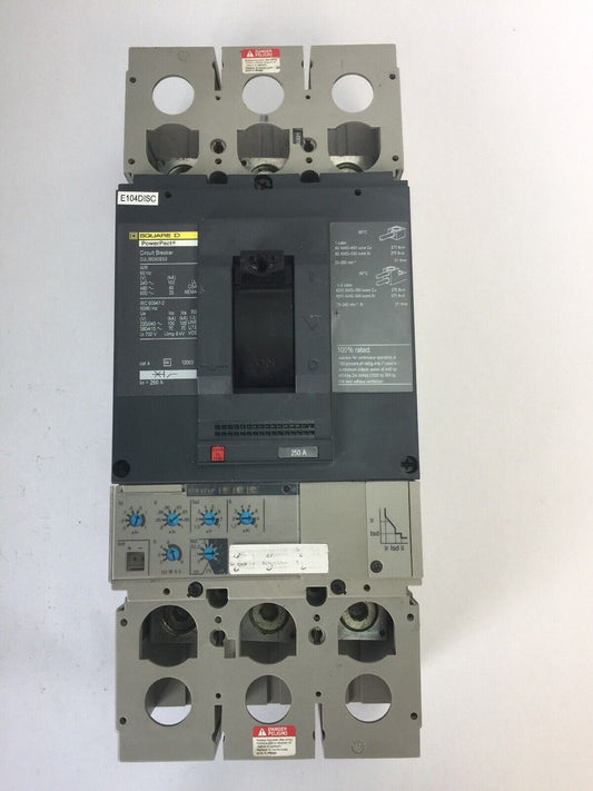 SQUARE D DJL36250E53 POWER PACK CIRCUIT BREAKER 600 VAC 250A